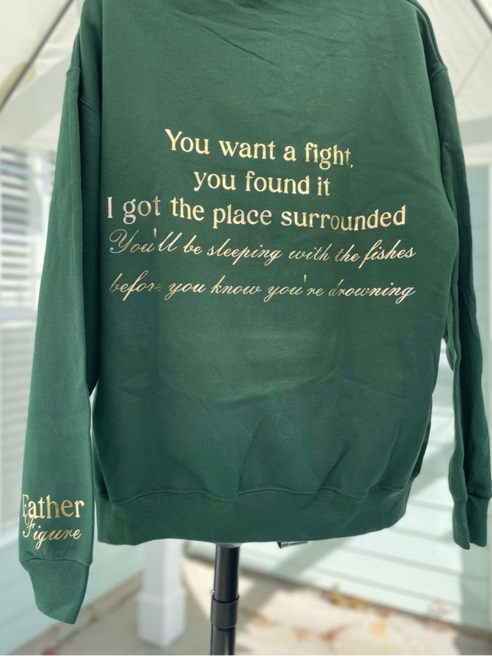 Fan Made Taylor Swift Father Figure Forest green sweatshirt large